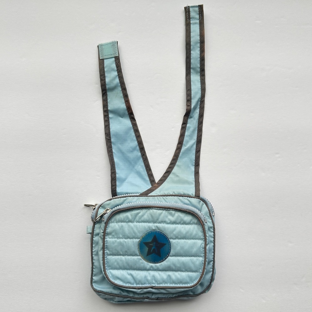 American Girl Doll GOTY Lindsey Computer Bag Blue Quilted with Hologram